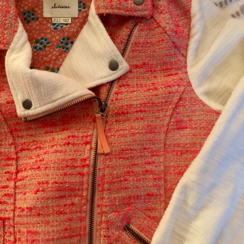 Pink tweed jacket